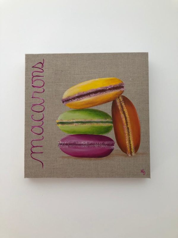 Toile Acrylique de Macarons